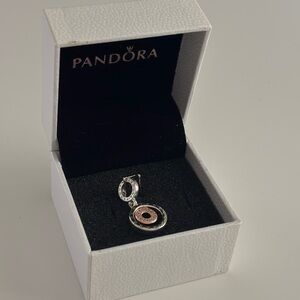 Pandora Silver and Rose Necklace Charm